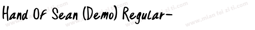 Hand Of Sean (Demo) Regular字体转换